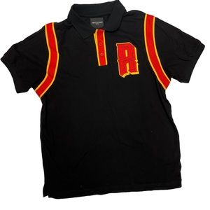 Large Black, Red & Yellow Polo Shirt - Rockstar Original Brand